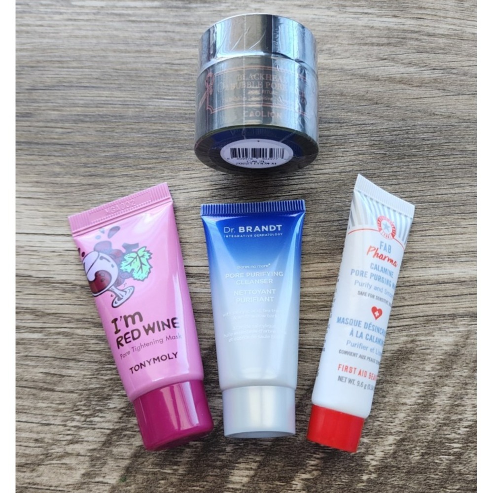 Lot 4‎ Mini Tony Moly Pore Mask Fab Pharma Caolion Blackhead Dr. Brandt Cleanser